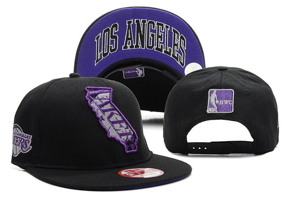 NBA Los Angeles Lakers NE Snapback Hat #84